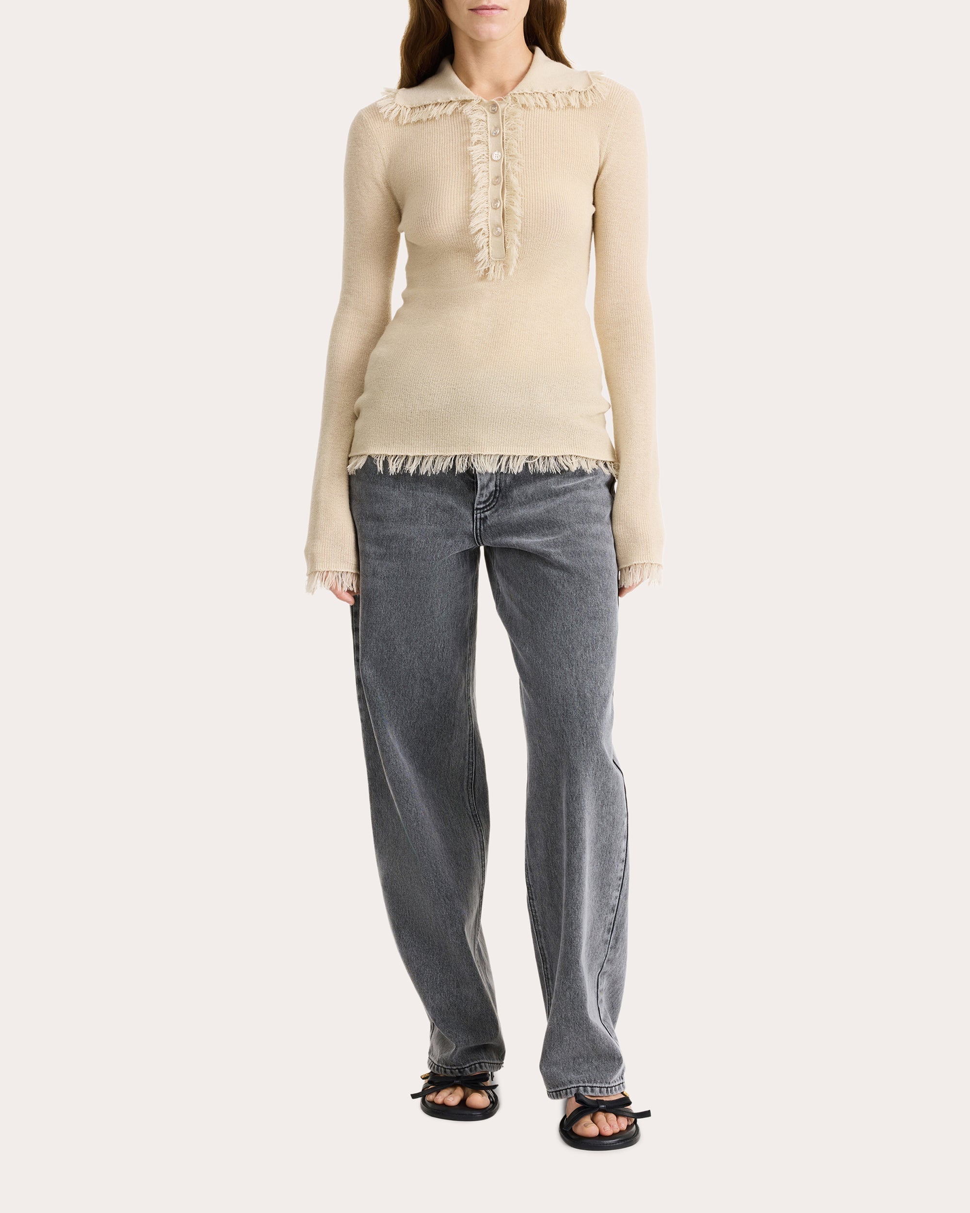 Dreele Fringed Wool-Blend Sweater