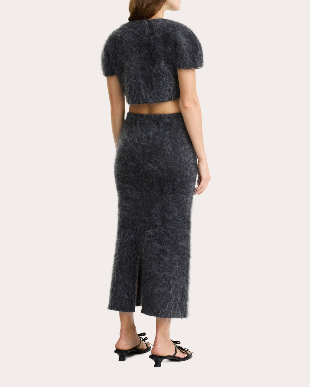 Zhara Cropped Wool-Mohair Blend Sweater
