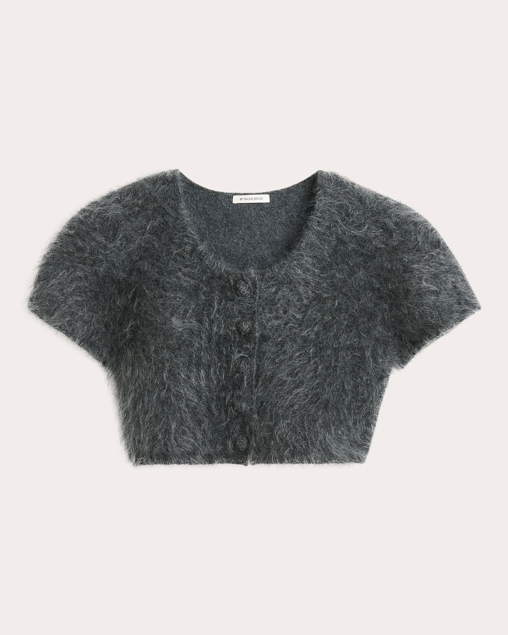 Zhara Cropped Wool-Mohair Blend Sweater