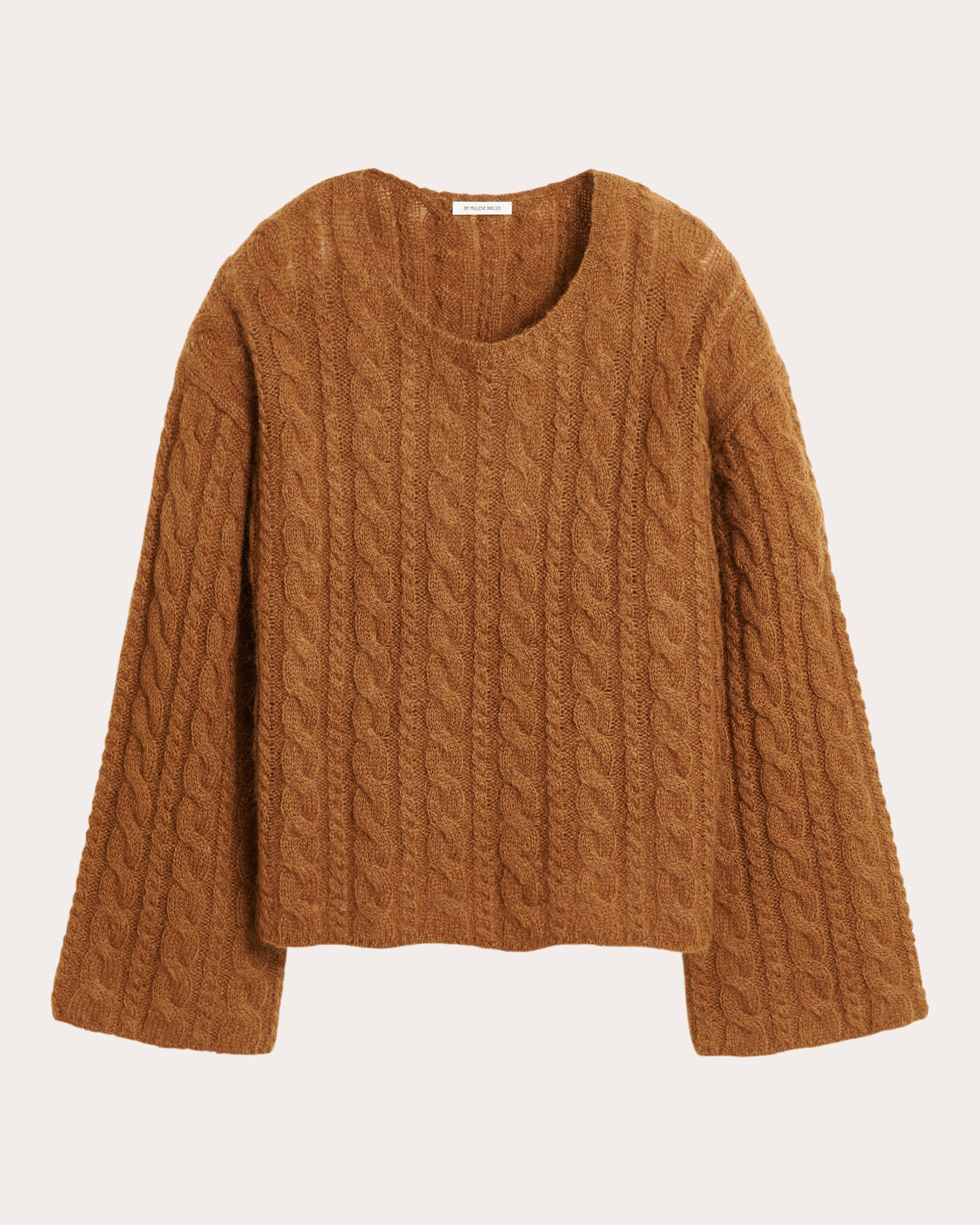 Cierra Cable-Knit Wool-Blend Sweater