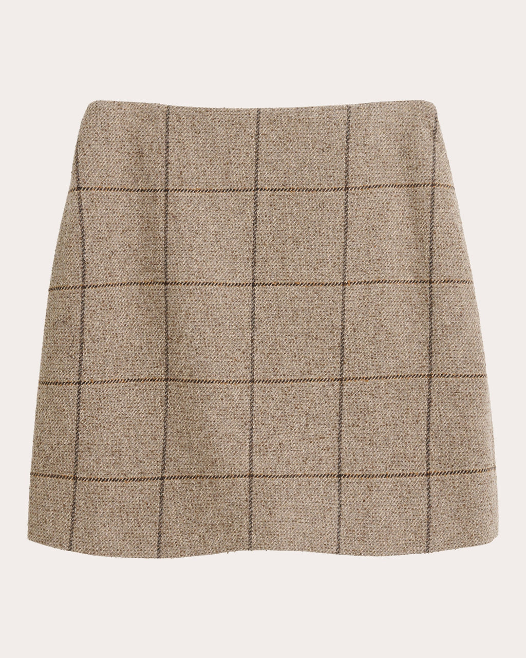 Vestlinge Checked Wool-Blend Mini Skirt