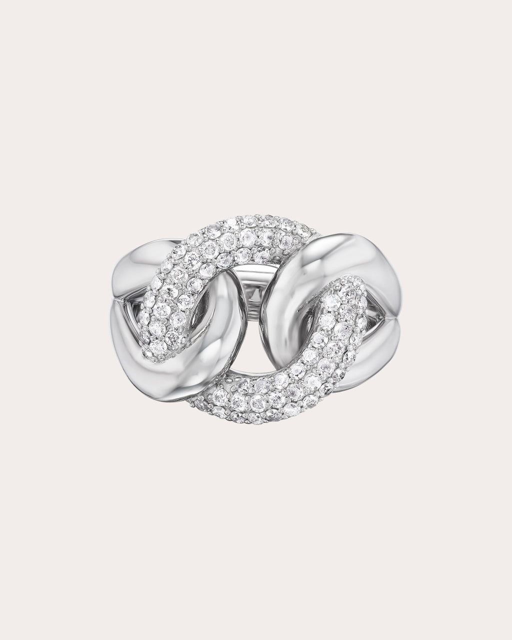 Mariner Love Knot Sterling Silver Diamond Ring