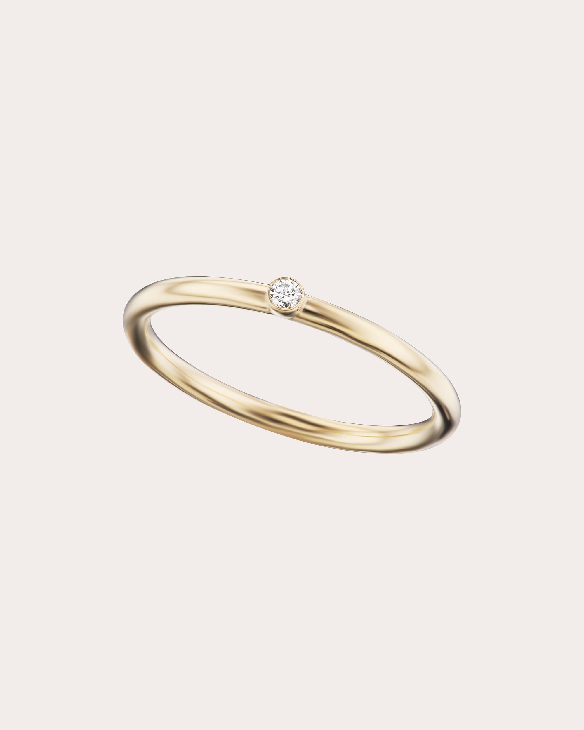 Mini Confetti 14K Gold Diamond Ring