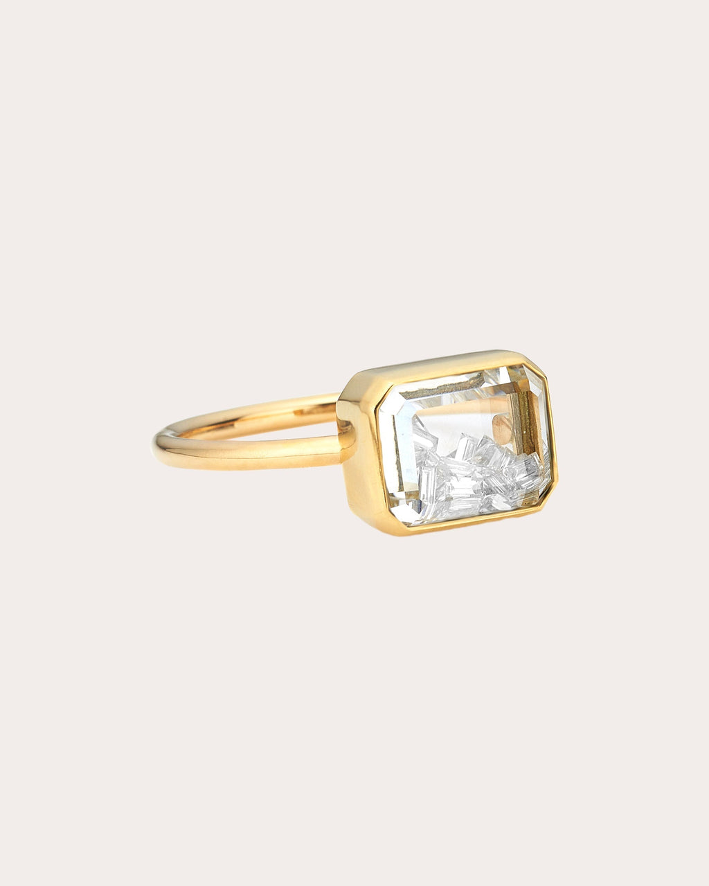 Esmeralda 18K Gold Diamond Shaker Ring