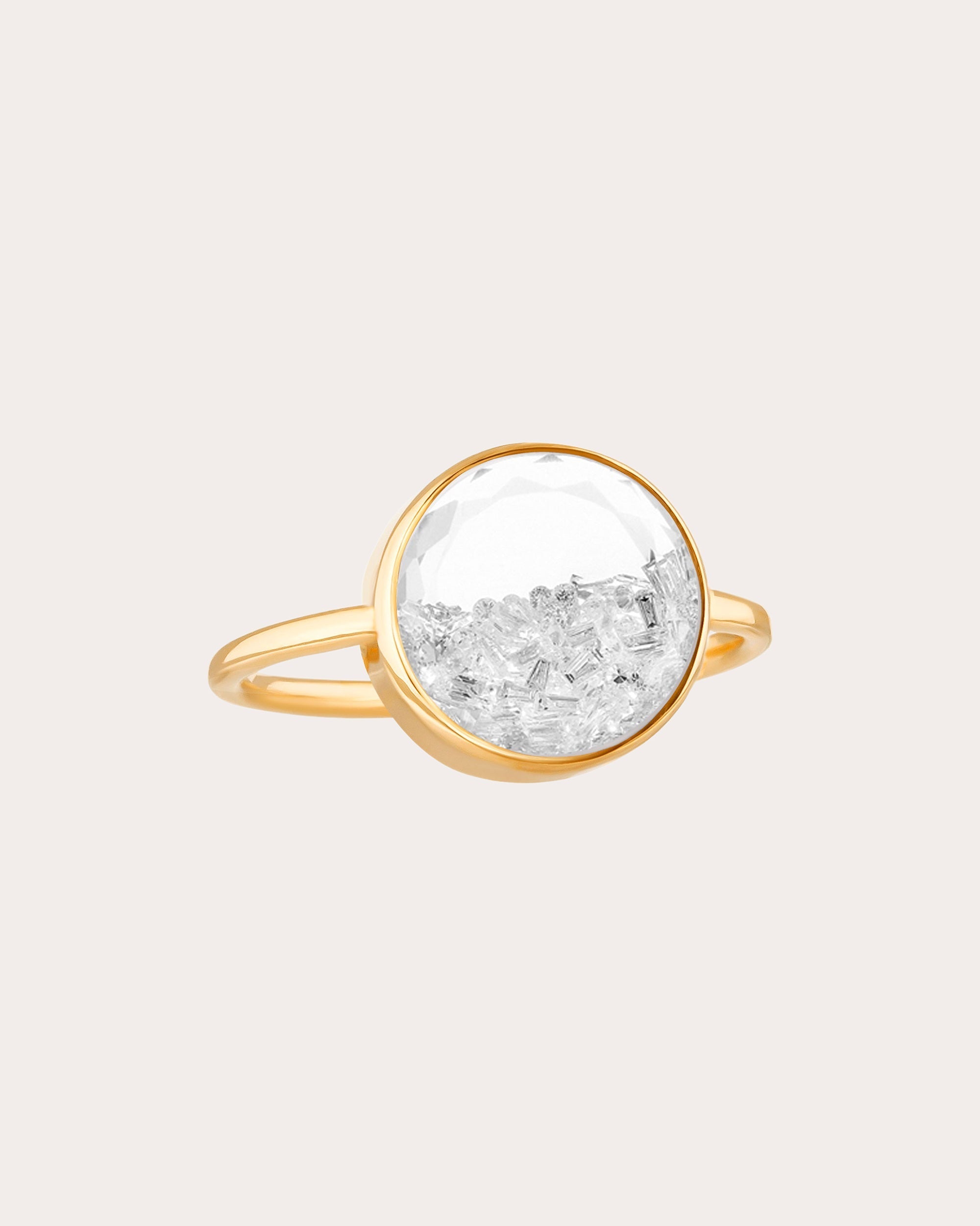 Core 12 18K Gold Diamond Shaker Ring