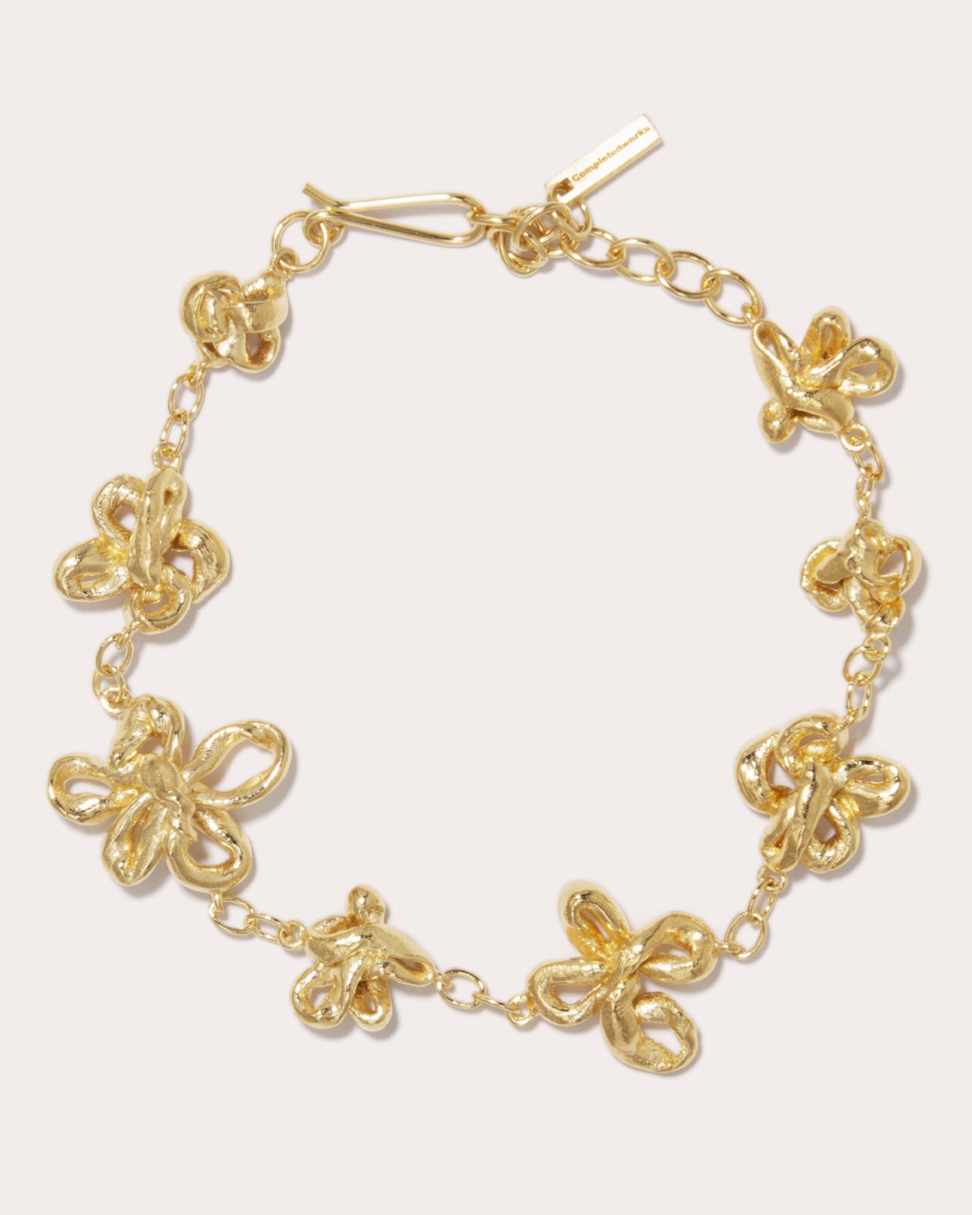 18K Gold-Vermeil Flower Bracelet