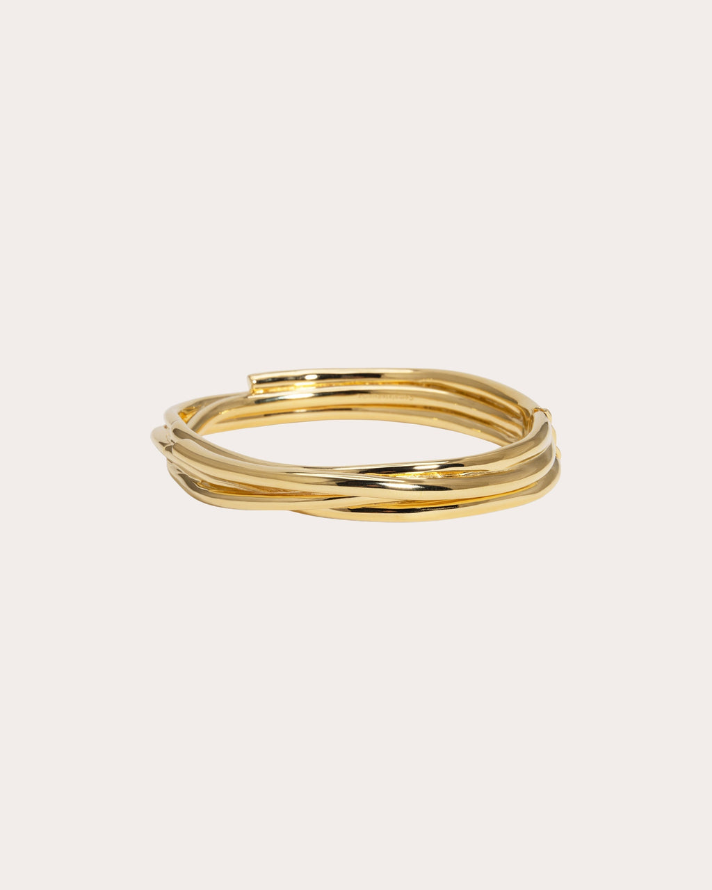 18K Gold-Plated Coiled Bangle