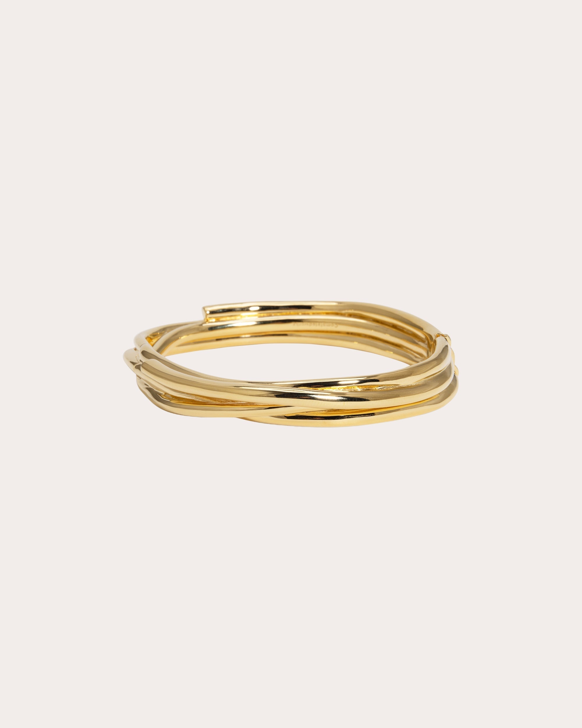 18K Gold-Plated Coiled Bangle