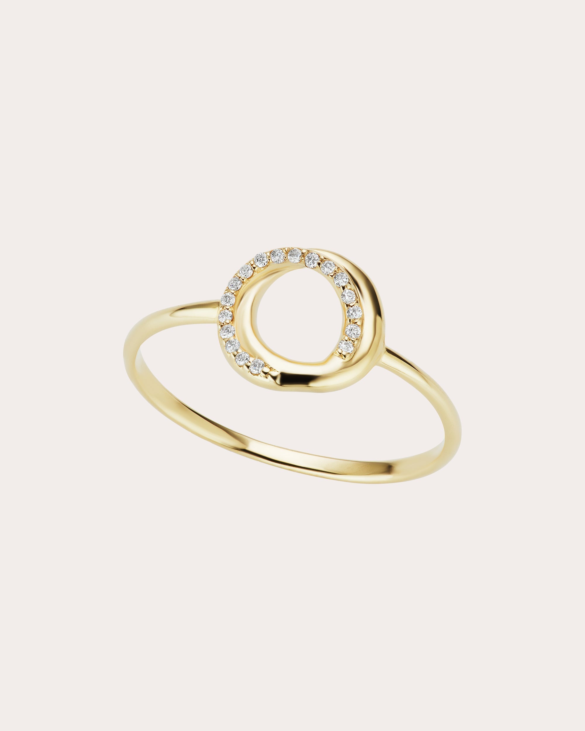 Encircle 14K Gold Diamond Ring