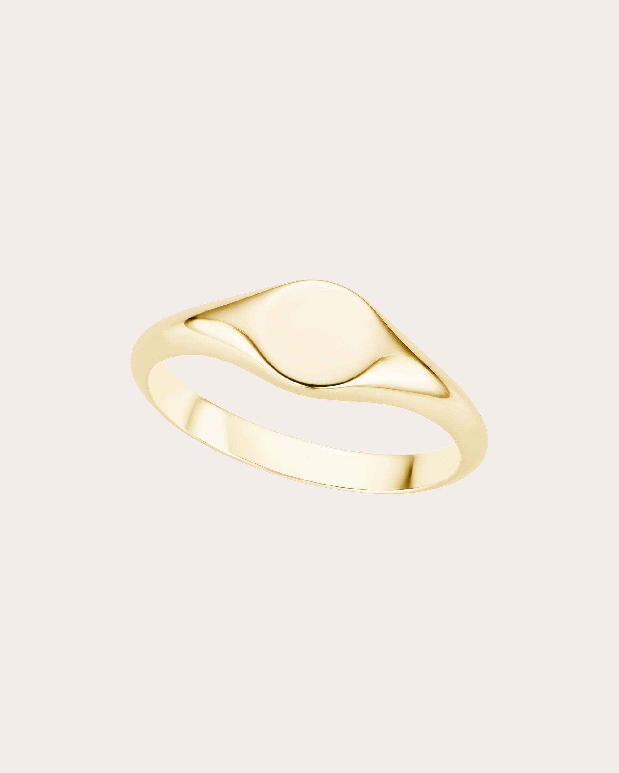 Petite 14K Gold Signet Ring