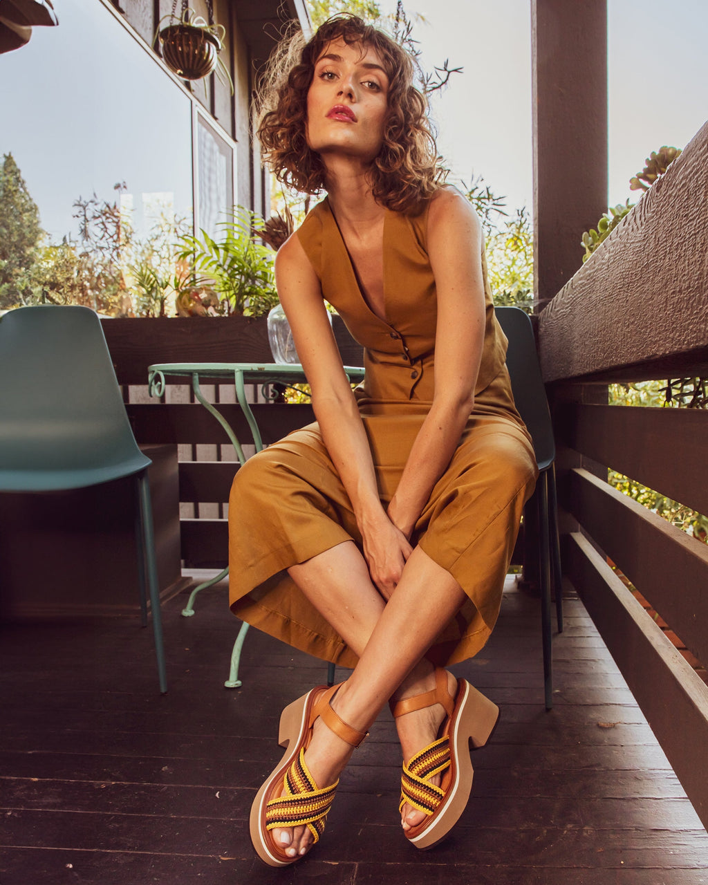 Carya Crocheted Platform Sandal