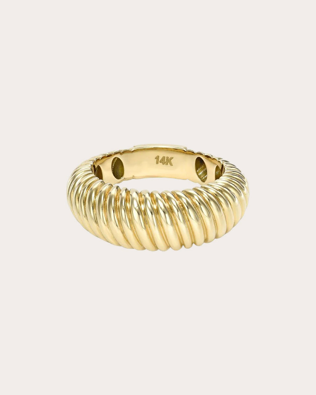 14K Gold Dome Ring