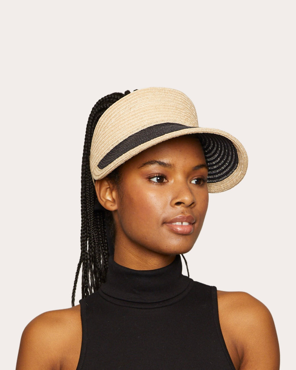Ricky Grosgrain-Trimmed Hemp-Blend Visor