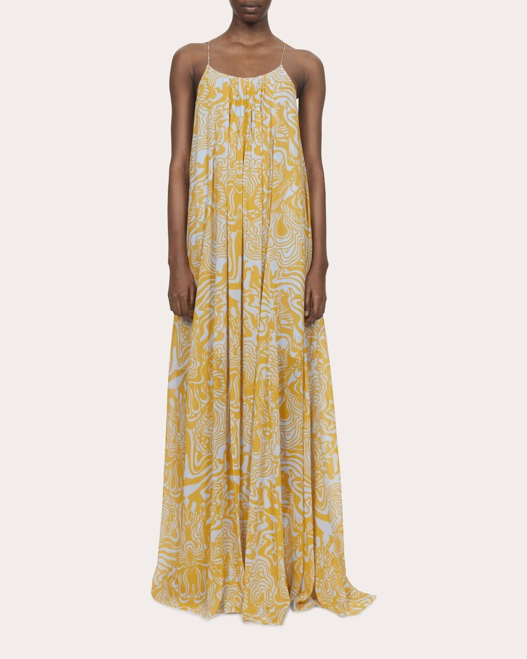 Solin Cosmic Chiffon Maxi Dress