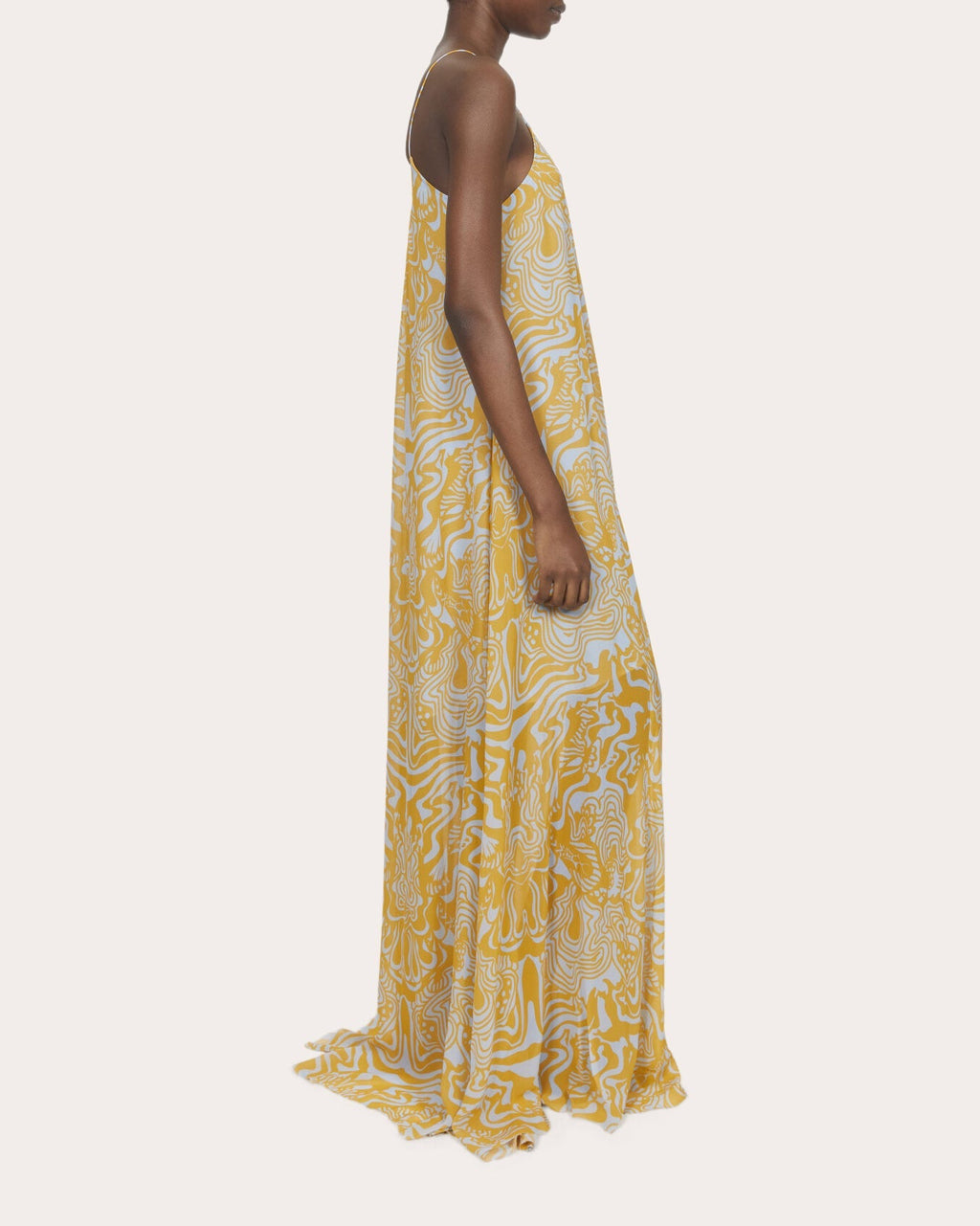 Solin Cosmic Chiffon Maxi Dress