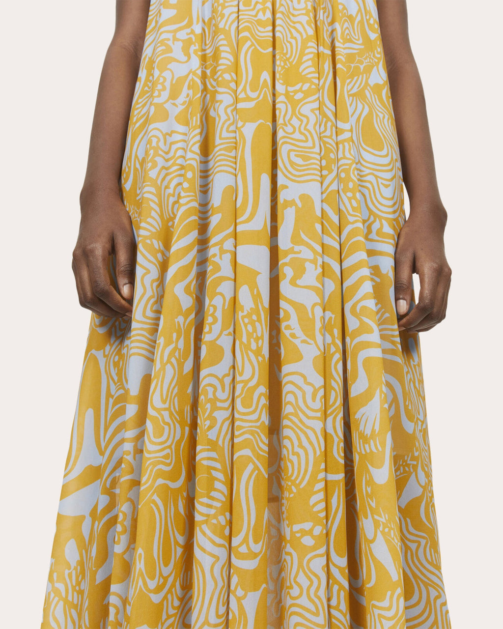 Solin Cosmic Chiffon Maxi Dress