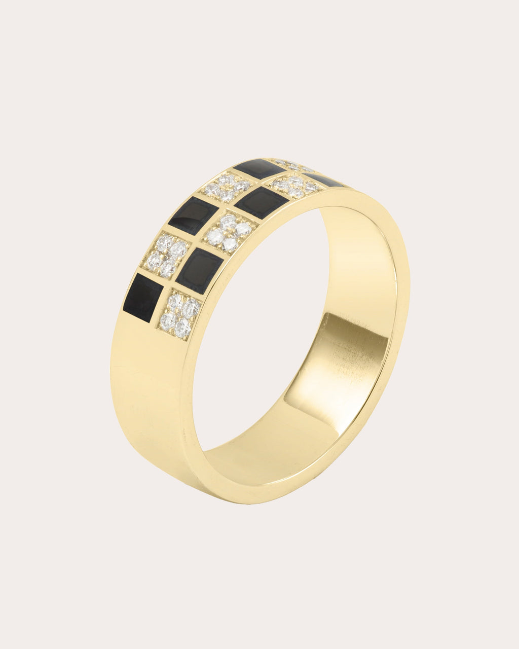 Illusion 18K Gold Lacquer and Lab-Grown Diamond Ring