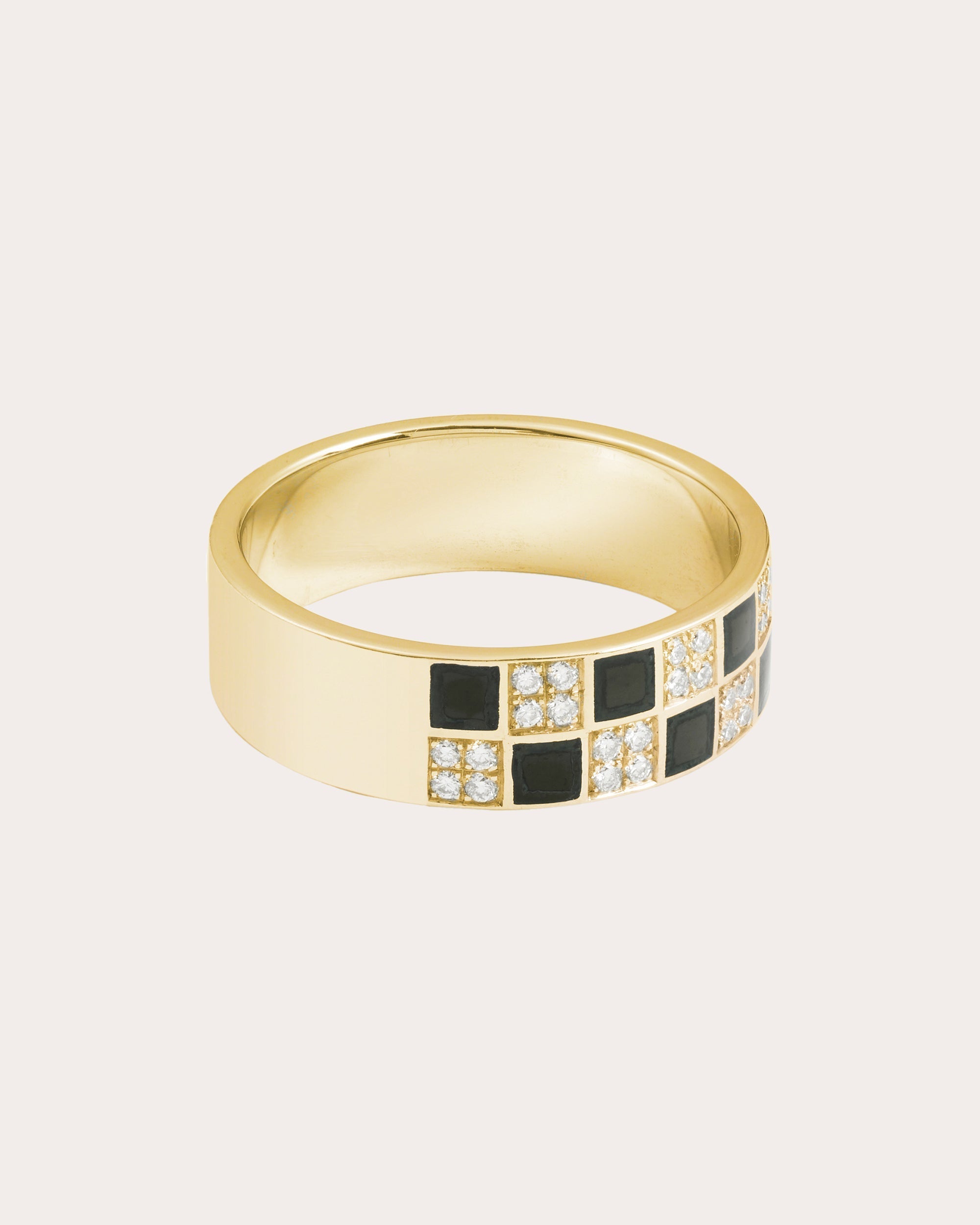Illusion 18K Gold Lacquer and Lab-Grown Diamond Ring