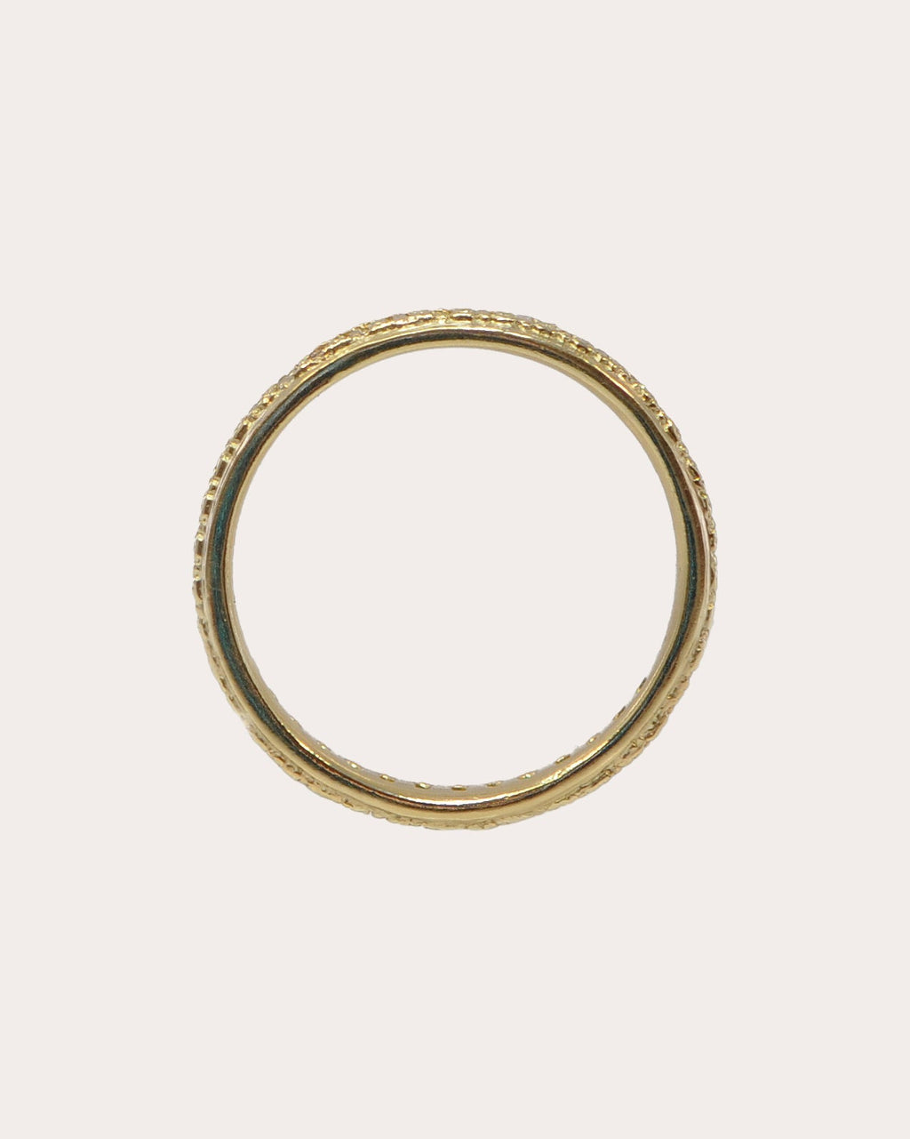 Sueno 18K Gold White Sapphire Band Ring