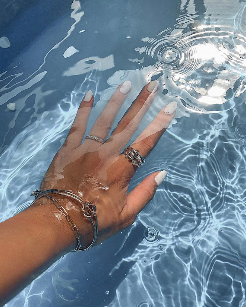 Raneth Sterling Silver Linked Rings