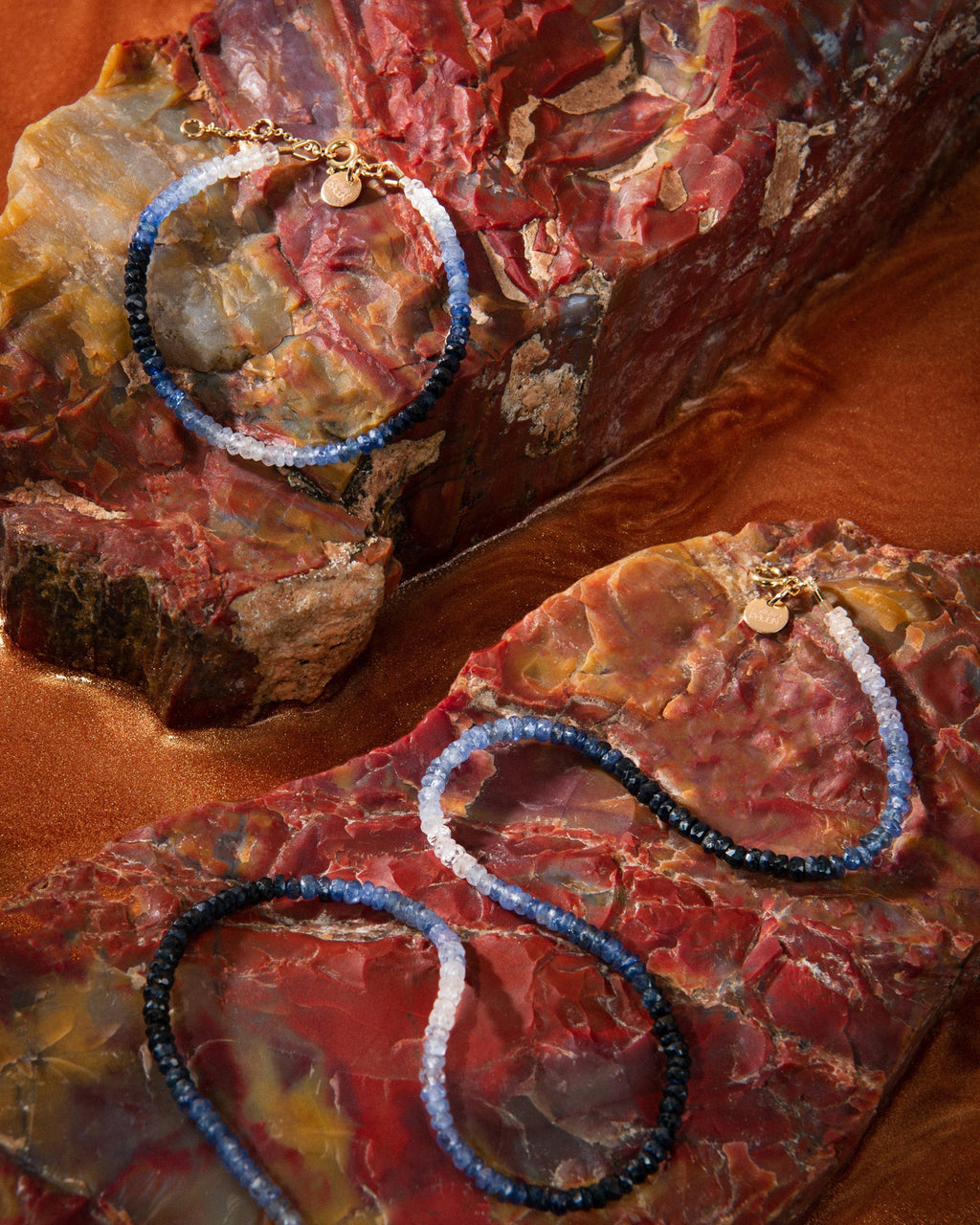 River 14K Gold-Filled Sapphire Necklace