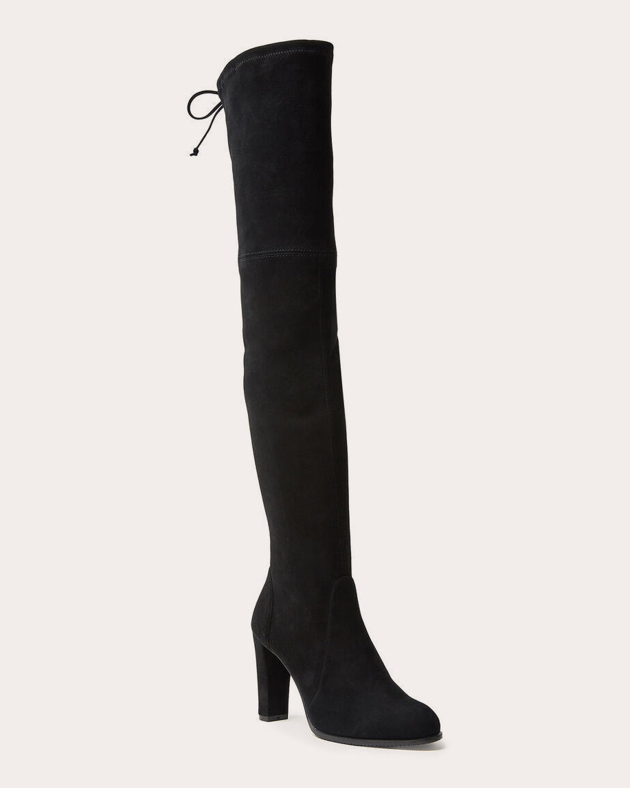 Highland Stretch-Leather Over-the-Knee Boot