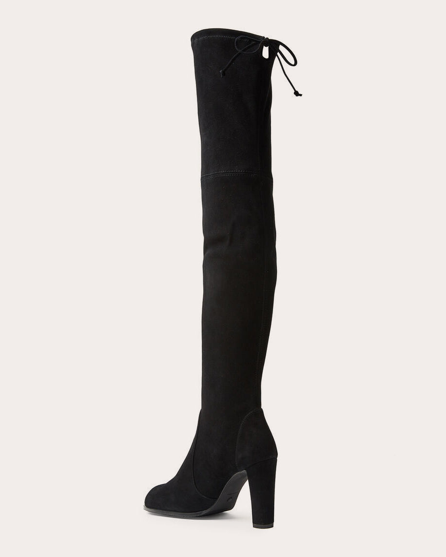 Highland Stretch-Leather Over-the-Knee Boot