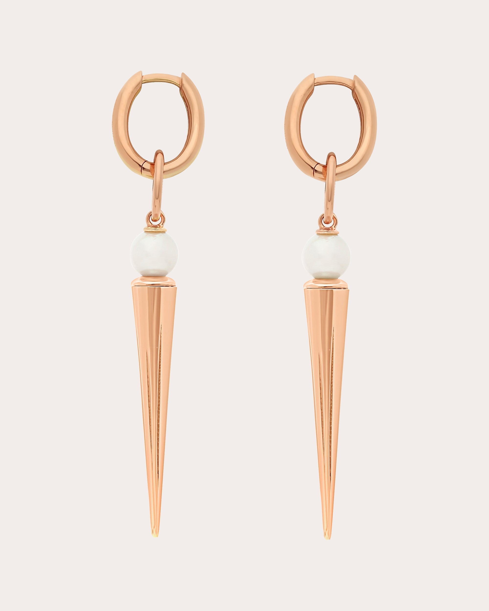 Pampille 18K Gold and Akoya Pearl Spike Earrings