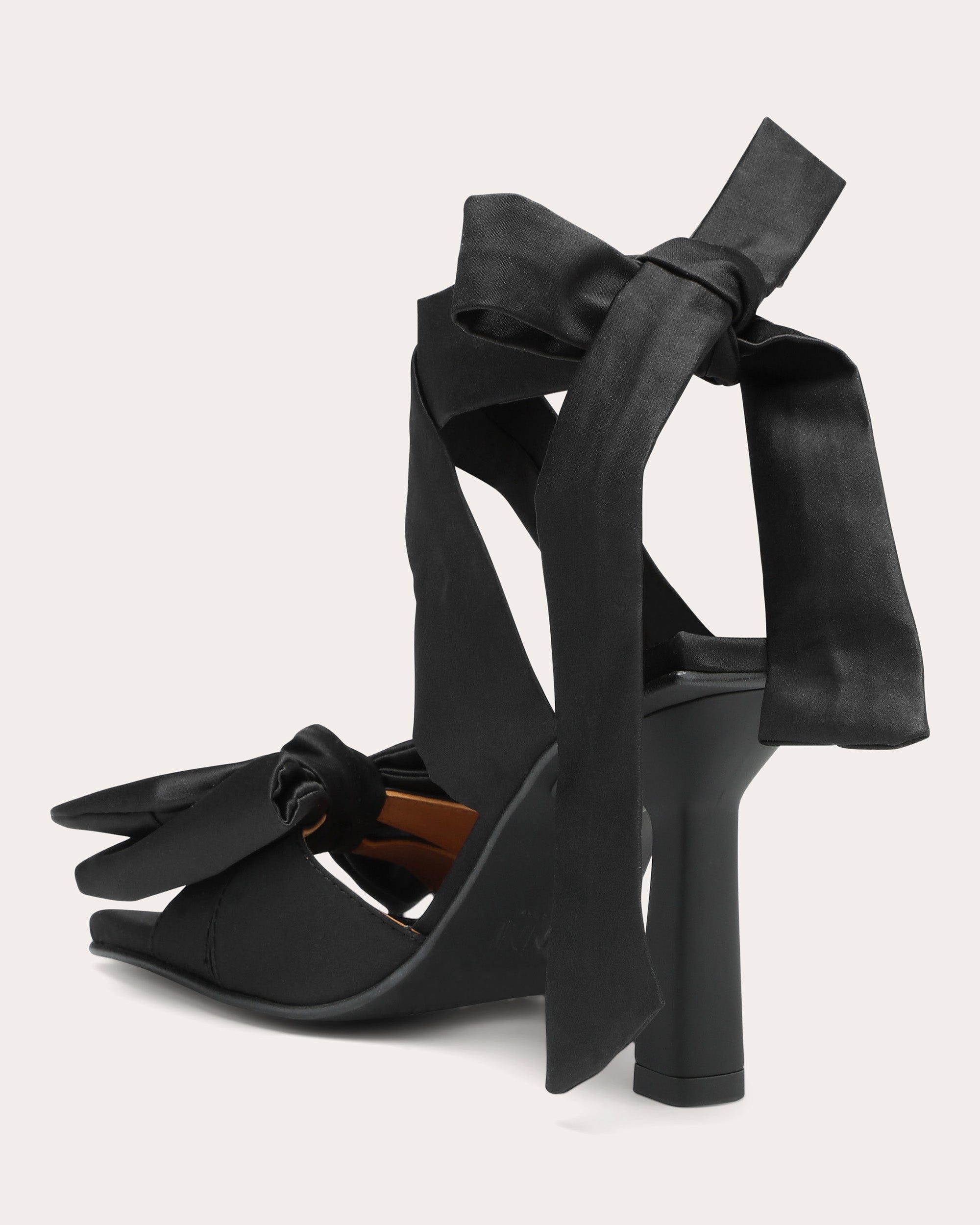 Soft Bow High-Heel Sandal