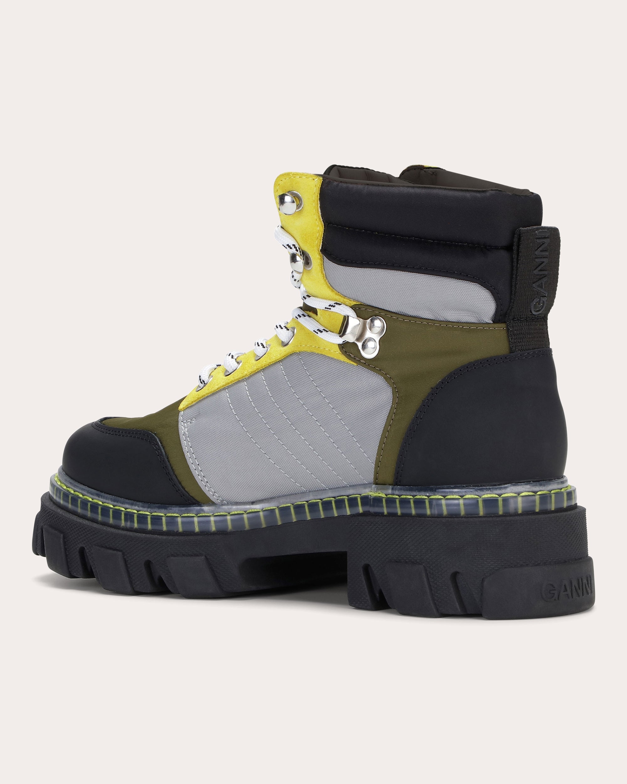 Cleated Lace-Up Hiking Boot