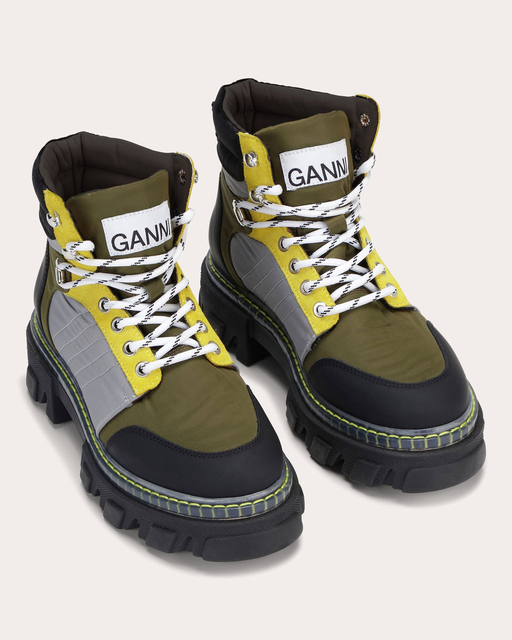 Cleated Lace-Up Hiking Boot