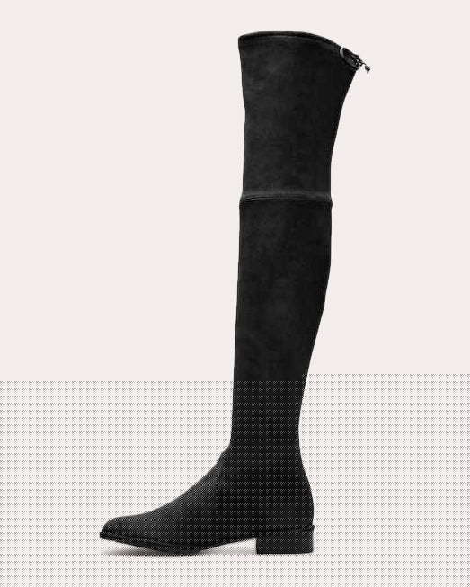 Lowland Stretch-Suede Over-the-Knee Boot