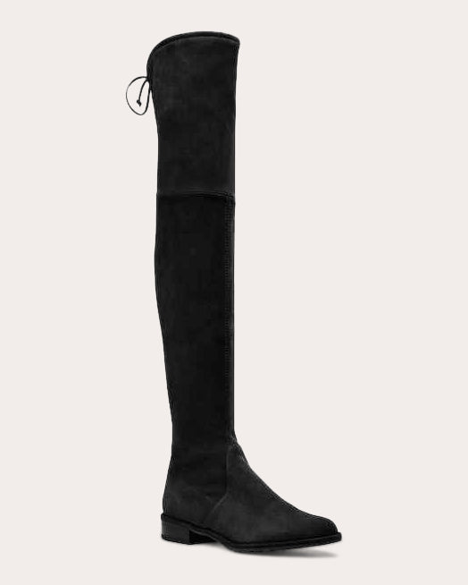Lowland Stretch-Suede Over-the-Knee Boot