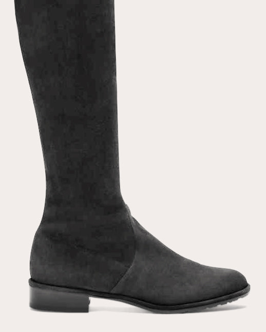 Lowland Stretch-Suede Over-the-Knee Boot