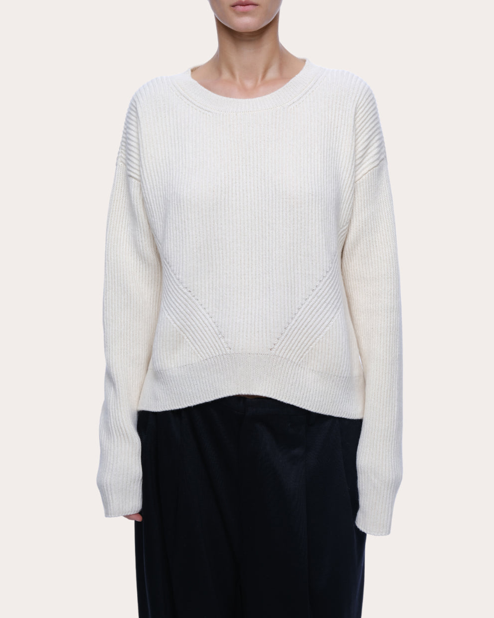 Brina Bow-Detail Cotton-Cashmere Blend Sweater
