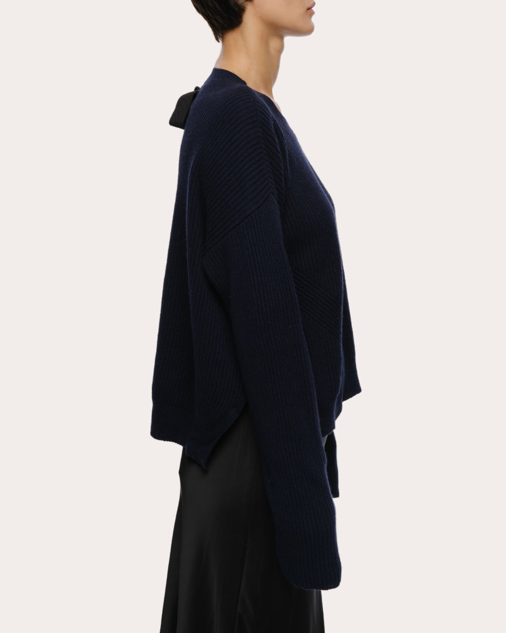 Brina Bow-Detail Cotton-Cashmere Blend Sweater
