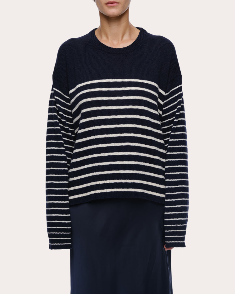 Nic Striped Cotton-Cashmere Blend Sweater