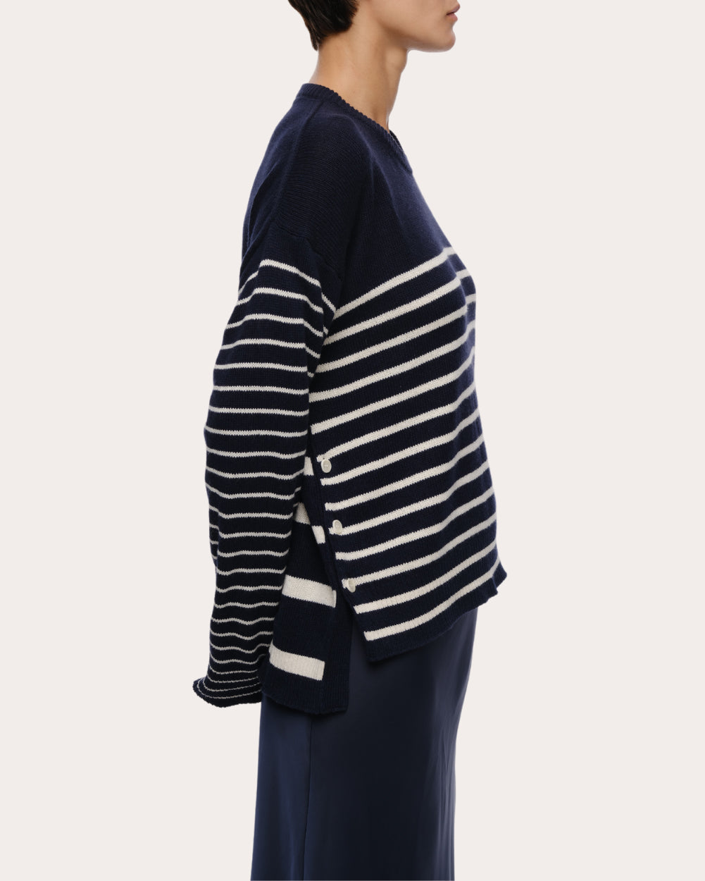 Nic Striped Cotton-Cashmere Blend Sweater