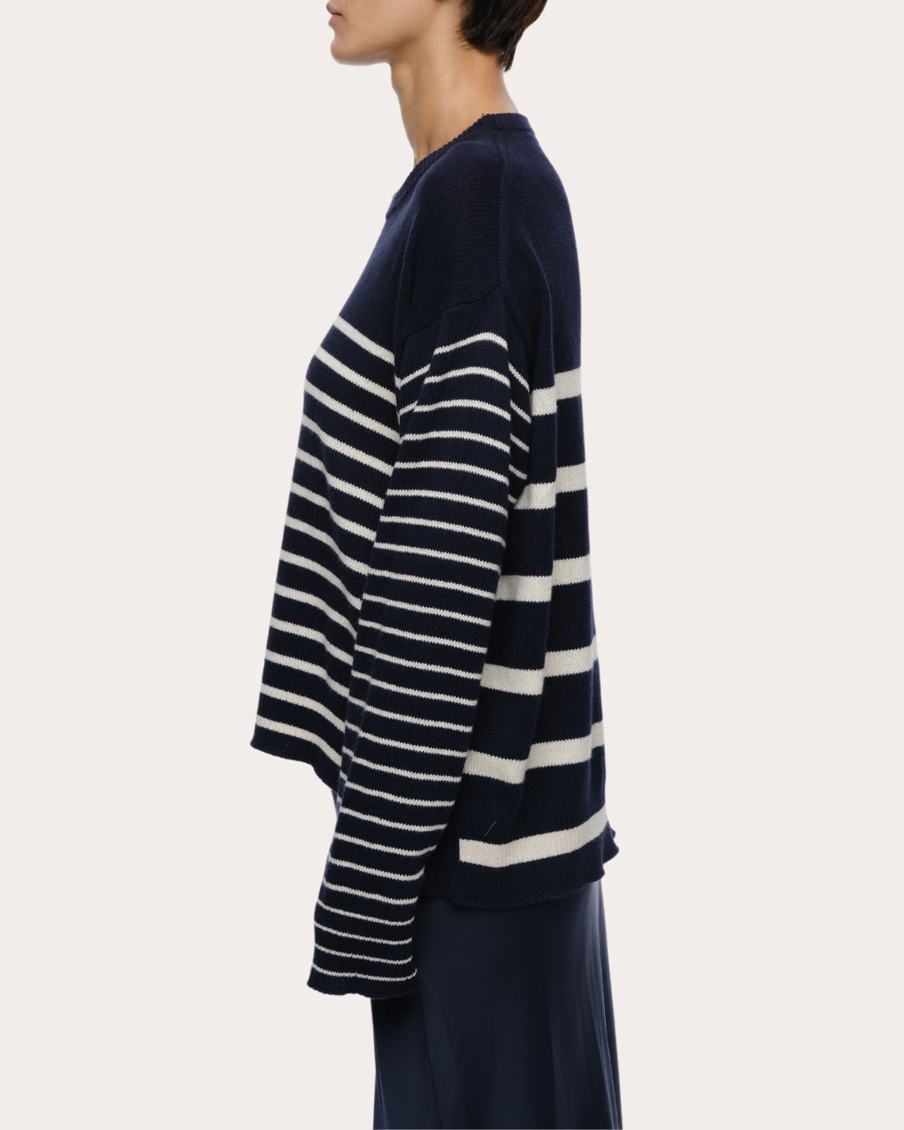 Nic Striped Cotton-Cashmere Blend Sweater