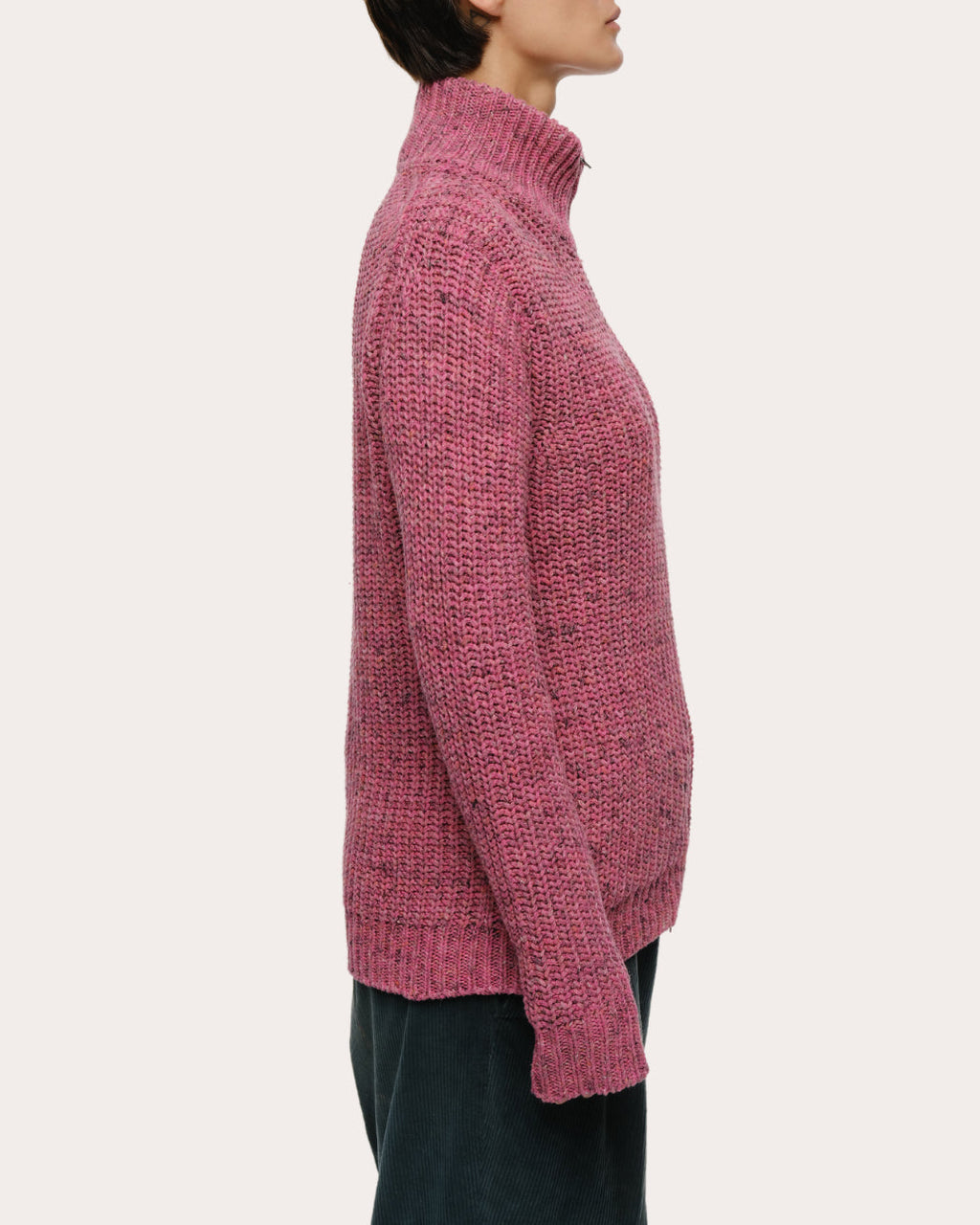 Dave Ribbed Recycled Cotton-Blend Zip-Up Cardigan