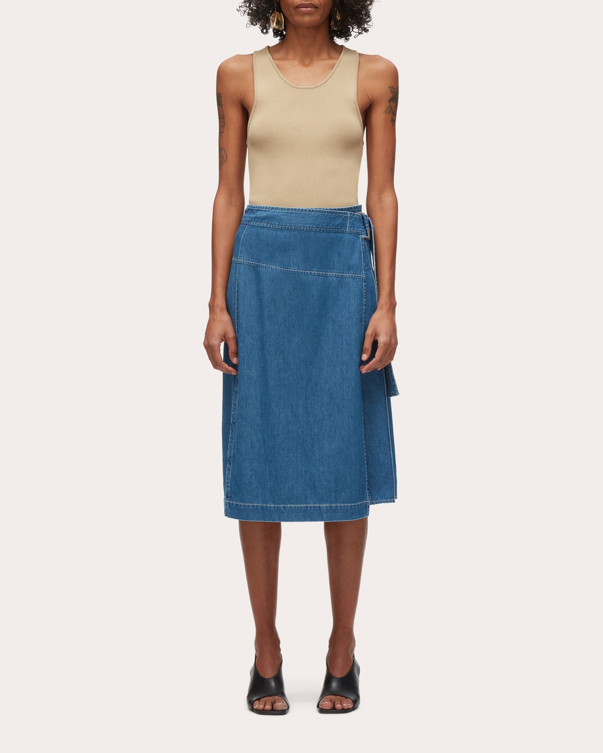 Ribbed Jersey-Knit Tank