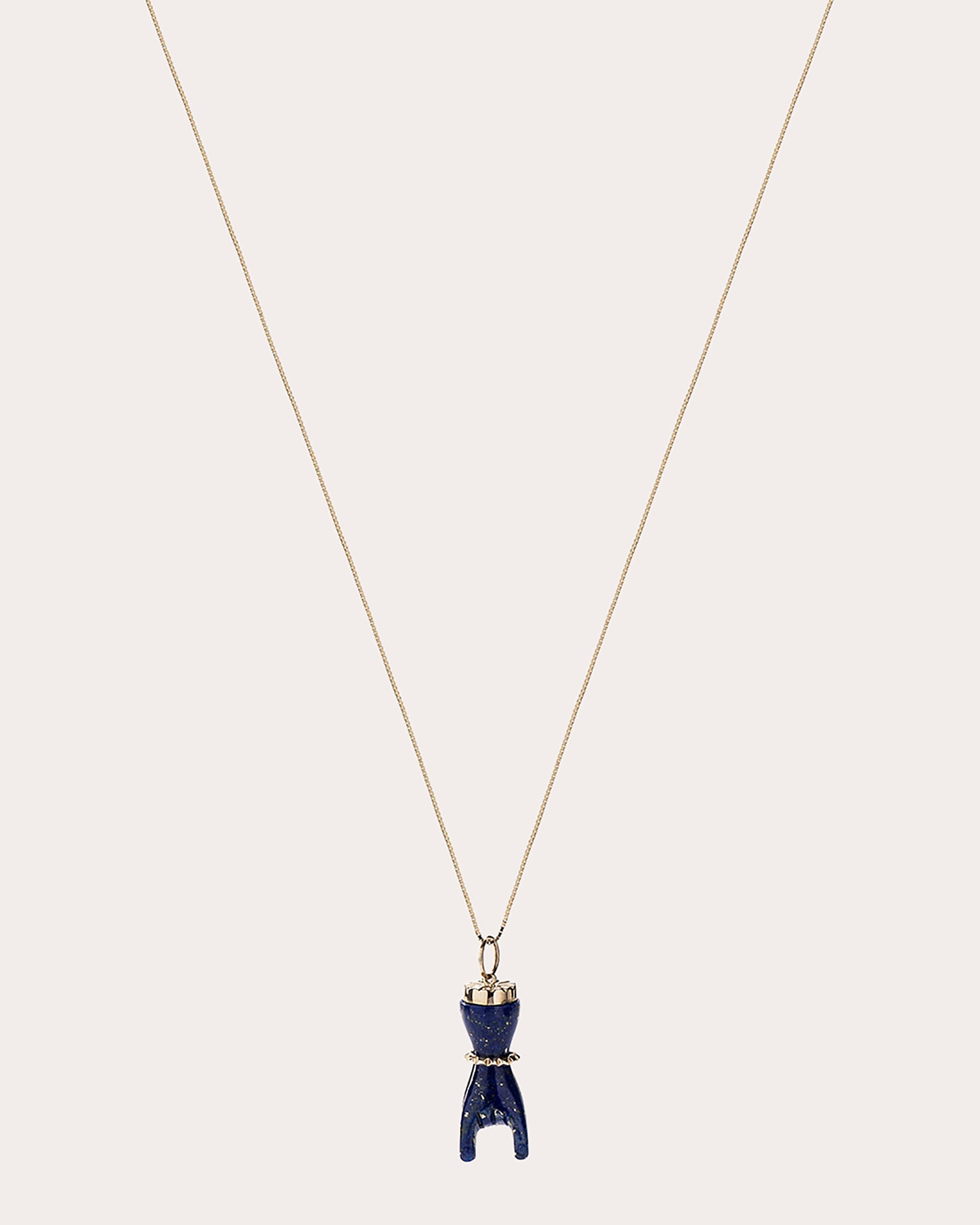 Rock On 18K Gold and Lapis Lazuli Pendant