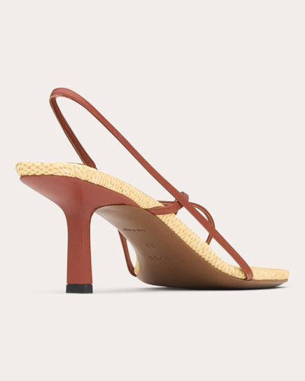 Shamali Asymmetric Leather Sandal