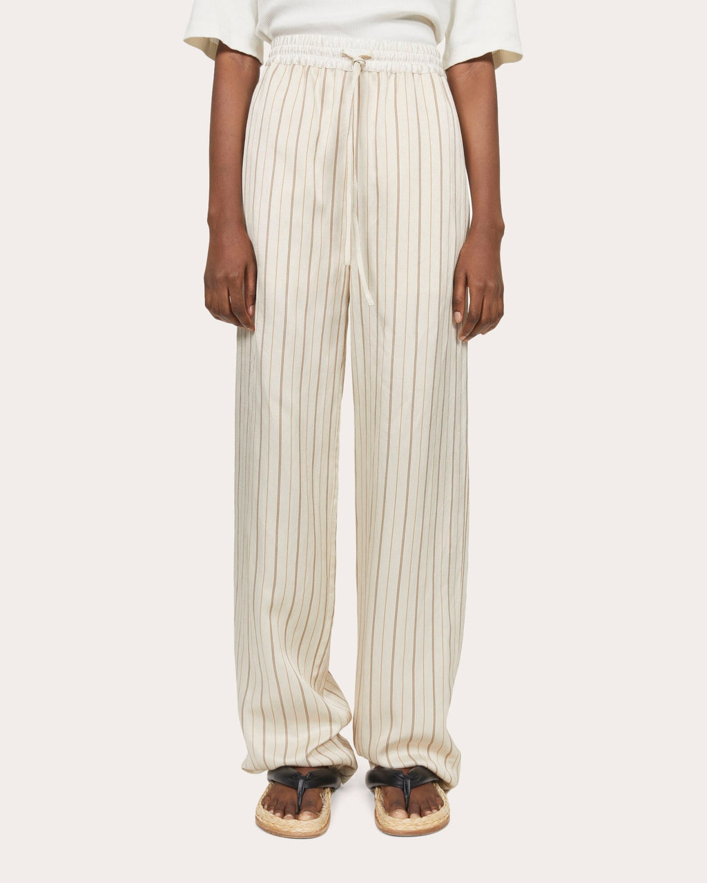 Simone Linen-Blend Pants