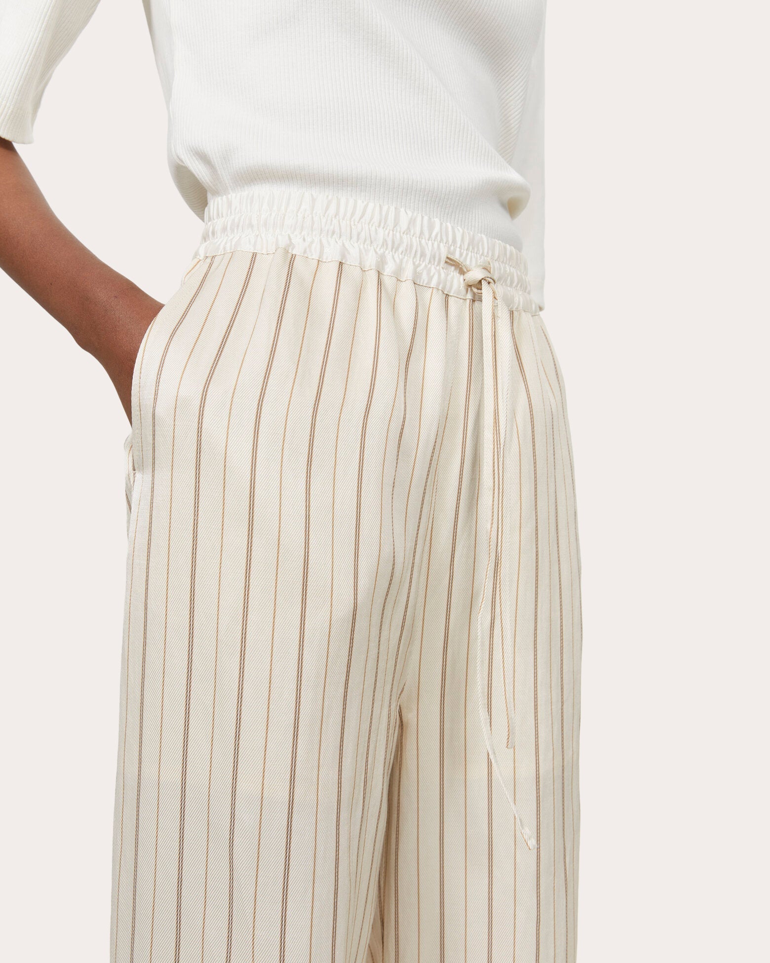 Simone Linen-Blend Pants