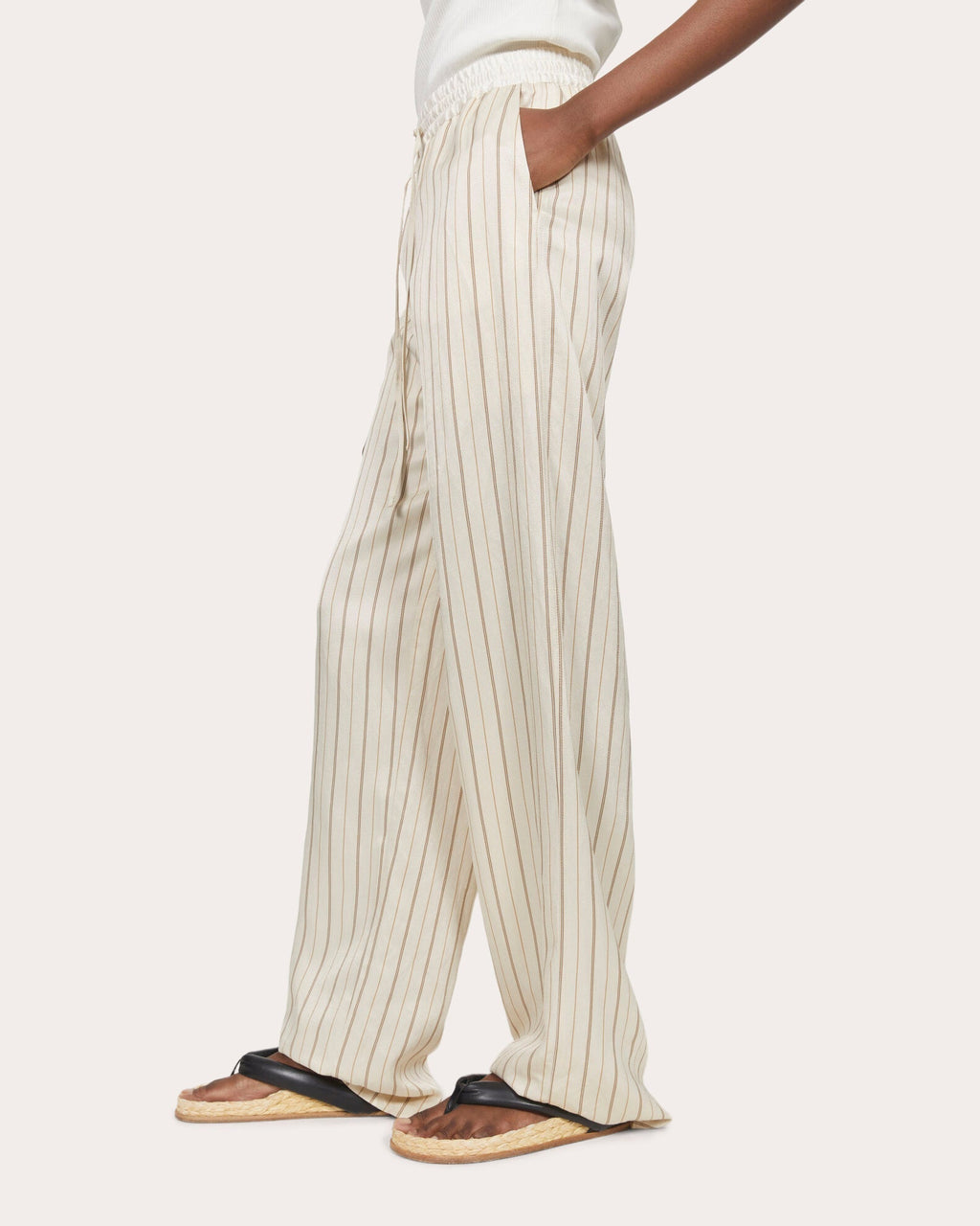 Simone Linen-Blend Pants