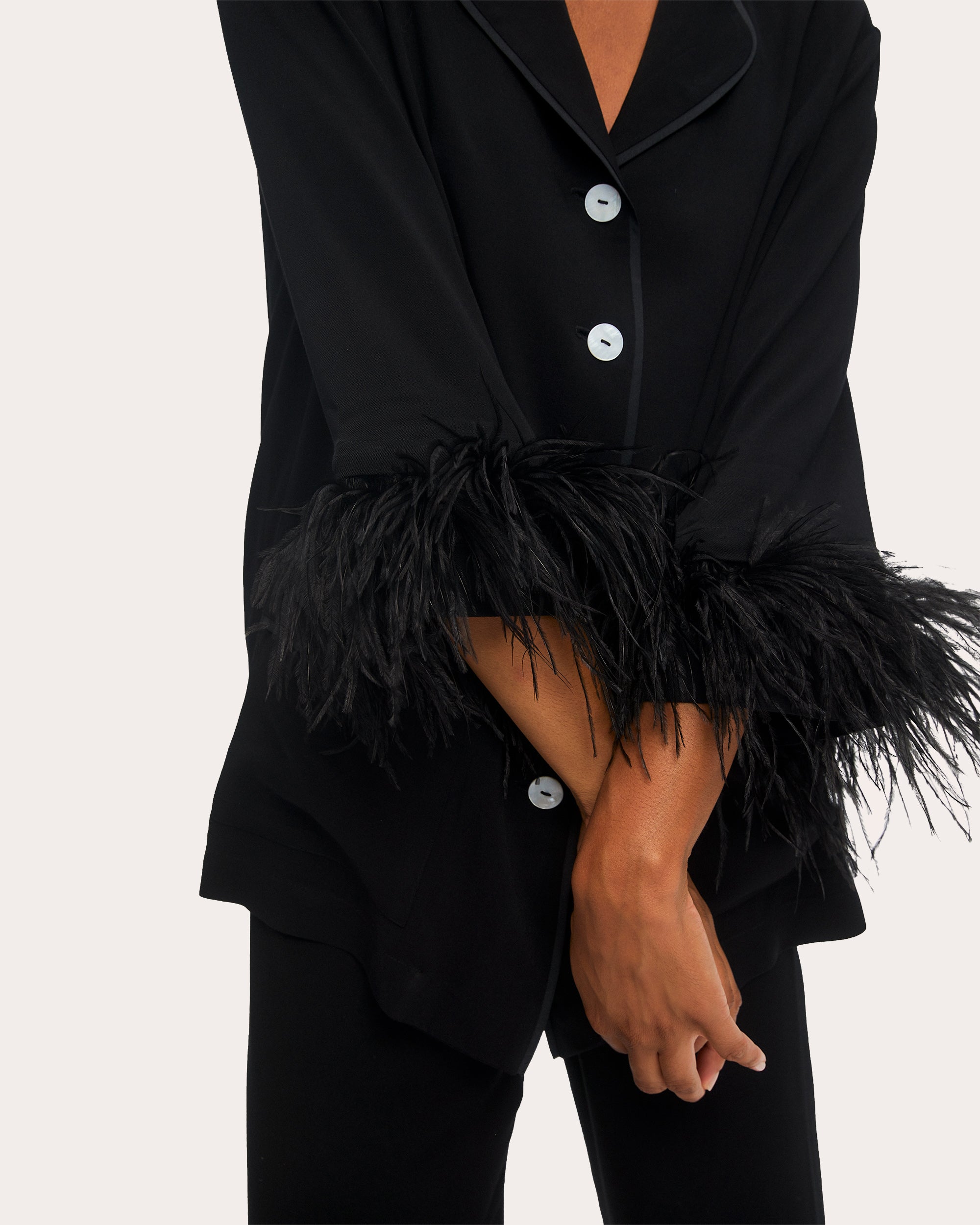 Feathered Party Pajama Set