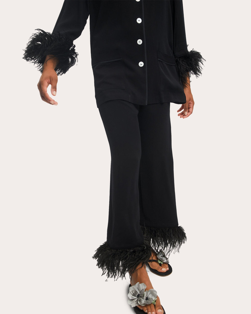 Feathered Party Pajama Set