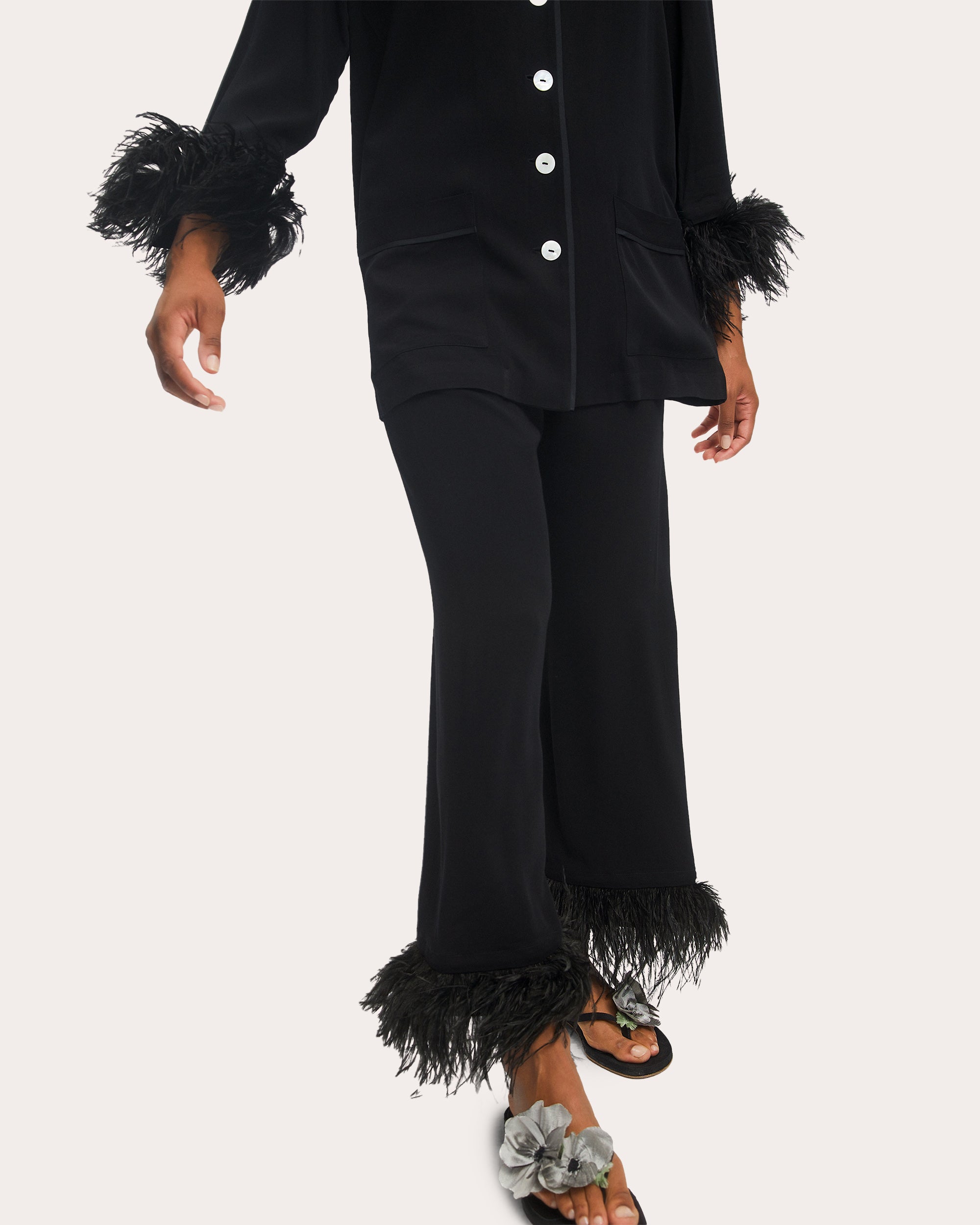 Feathered Party Pajama Set