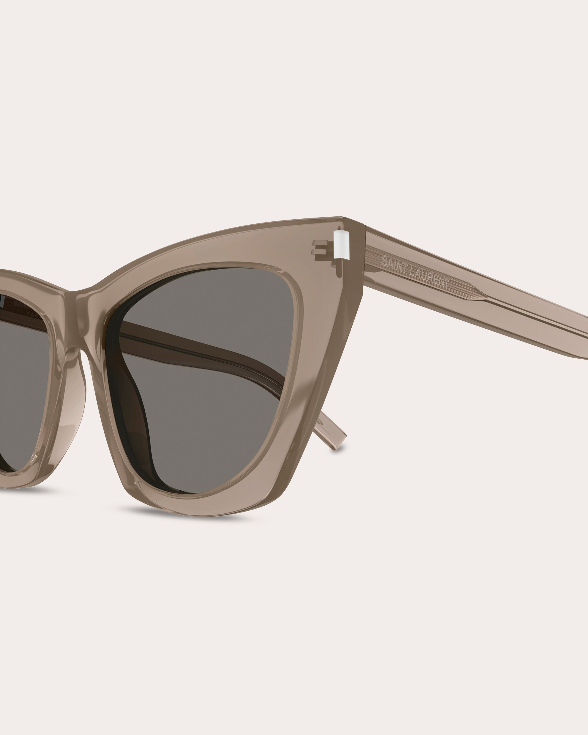 Mica Cat-Eye Transparent Acetate Sunglasses
